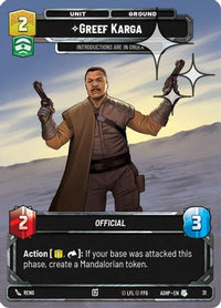 Greef Karga (Foil) (31) - Ashes of the Empire  Weekly Play Promos Foil
