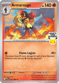 Armarouge (What's Your Favorite Stamp) (012) [Miscellaneous Cards & Products] Holofoil - Rare