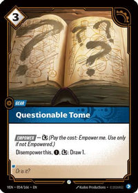 Questionable Tome (054/166) - Vendetta