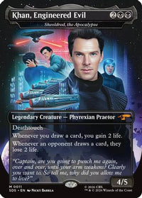 Khan, Engineered Evil - Sheoldred, the Apocalypse (Borderless) -  (SDS-011) - Star Trek: Stardates