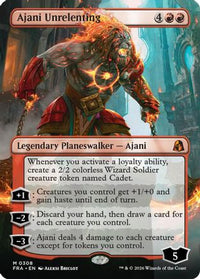 Ajani Unrelenting (Borderless) -  Foil (FRA-308) - Reality Fracture