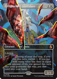 Enlightened Confidant (Borderless) (Facet Foil) -  Foil (FRA-449) - Reality Fracture