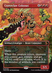 Craterclaw Colossus (Borderless) (0446) -  Foil (FRA-446) - Reality Fracture