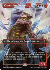 Craterclaw Colossus (Borderless) (0327) -  Foil (FRA-327) - Reality Fracture