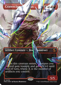 Craterclaw Colossus (Borderless) (Facet Foil) -  Foil (FRA-455) - Reality Fracture