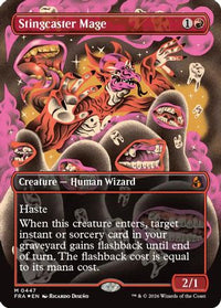 Stingcaster Mage (Borderless) (0447) -  Foil (FRA-447) - Reality Fracture
