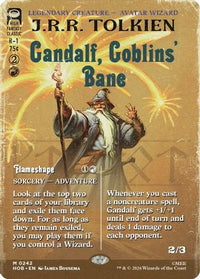 Gandalf, Goblins' Bane (Borderless) -  Foil (HOB-242) - The Hobbit