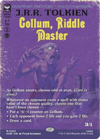Gollum, Riddle Master (Borderless) -  Foil (HOB-241) - The Hobbit