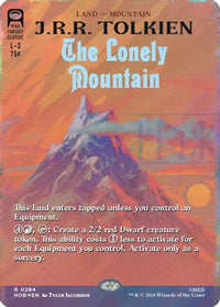 The Lonely Mountain (Borderless) (Surge Foil) -  Foil (HOB-284) - The Hobbit