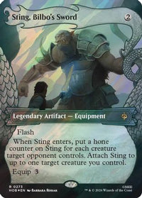 Sting, Bilbo's Sword (Showcase) (Surge Foil) -  Foil (HOB-273) - The Hobbit