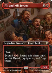 Fili and Kili, Joyous (Borderless) -  Foil (HOC-001) - The Hobbit: Eternal-Legal