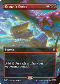 Dragon's Desire (Borderless) -  Foil (HOC-011) - The Hobbit: Eternal-Legal