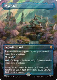 Rivendell (Borderless) (Surge Foil) -  Foil (HOC-091) - The Hobbit: Eternal-Legal
