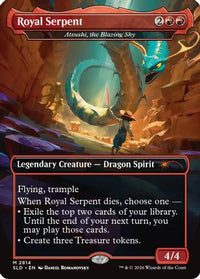 Royal Serpent - Atsushi, the Blazing Sky -  Foil (SLD-2814) - Secret Lair Drop Series