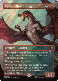 Cavern-Hoard Dragon (Borderless) (Surge Foil) -  Foil (HOC-063) - The Hobbit: Eternal-Legal