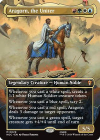 Aragorn, the Uniter (Borderless) -  Foil (HOC-029) - The Hobbit: Eternal-Legal
