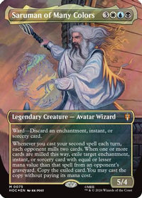 Saruman of Many Colors (Borderless) (Surge Foil) -  Foil (HOC-075) - The Hobbit: Eternal-Legal