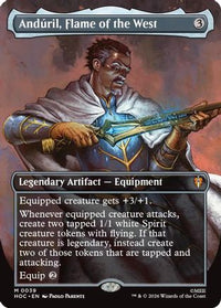 Anduril, Flame of the West (Borderless) -  Foil (HOC-039) - The Hobbit: Eternal-Legal