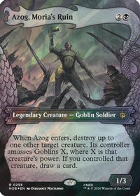 Azog, Moria's Ruin (Showcase) (Surge Foil) -  Foil (HOB-258) - The Hobbit