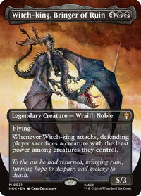Witch-king, Bringer of Ruin (Borderless) -  (HOC-021) - The Hobbit: Eternal-Legal