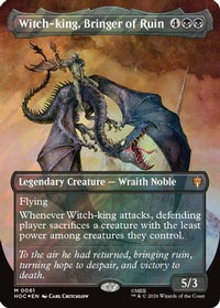 Witch-king, Bringer of Ruin (Borderless) (Surge Foil) -  Foil (HOC-061) - The Hobbit: Eternal-Legal