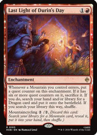 Last Light of Durin's Day -  Foil (HOB-103) - The Hobbit