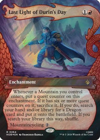 Last Light of Durin's Day (Showcase) (Surge Foil) -  Foil (HOB-264) - The Hobbit