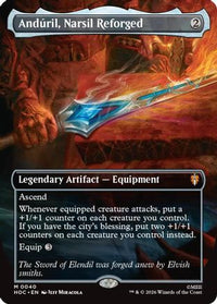 Anduril, Narsil Reforged (Borderless) -  Foil (HOC-040) - The Hobbit: Eternal-Legal