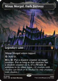 Minas Morgul, Dark Fortress (Borderless) -  Foil (HOC-048) - The Hobbit: Eternal-Legal