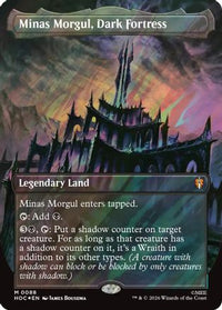Minas Morgul, Dark Fortress (Borderless) (Surge Foil) -  Foil (HOC-088) - The Hobbit: Eternal-Legal