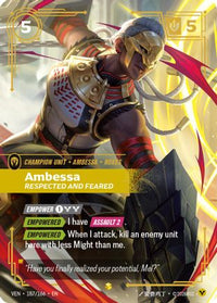 Ambessa - Respected and Feared (Overnumbered) (187/166) - Vendetta Foil