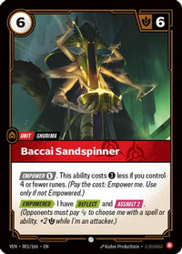 Baccai Sandspinner (001/166) - Vendetta