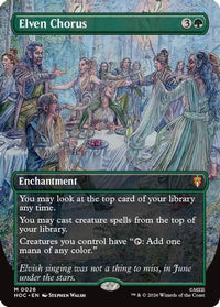 Elven Chorus (Borderless) -  Foil (HOC-026) - The Hobbit: Eternal-Legal