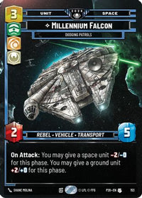 Millennium Falcon - Dodging Patrols (Prize Wall) (Foil) (153) - Galactic Championship 2026 Foil