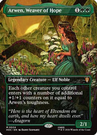 Arwen, Weaver of Hope (Borderless) -  Foil (HOC-024) - The Hobbit: Eternal-Legal