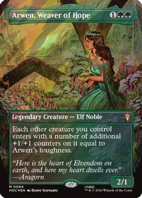 Arwen, Weaver of Hope (Borderless) (Surge Foil) -  Foil (HOC-064) - The Hobbit: Eternal-Legal
