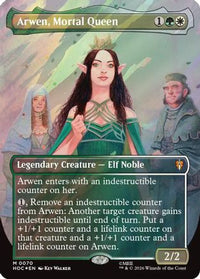 Arwen, Mortal Queen (Borderless) (Surge Foil) -  Foil (HOC-070) - The Hobbit: Eternal-Legal