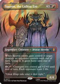 Sauron, the Lidless Eye (Borderless) (Surge Foil) -  Foil (HOC-077) - The Hobbit: Eternal-Legal