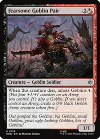 Fearsome Goblin Pair -  Foil (HOB-156) - The Hobbit