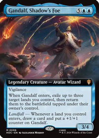 Gandalf, Shadow's Foe (Extended Art) -  Foil (HOC-099) - The Hobbit: Eternal-Legal