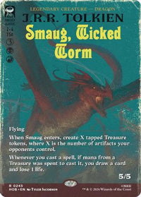 Smaug, Wicked Worm (Borderless) -  Foil (HOB-245) - The Hobbit