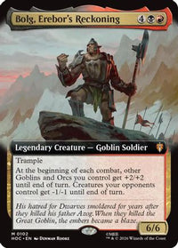 Bolg, Erebor's Reckoning (Extended Art) -  Foil (HOC-102) - The Hobbit: Eternal-Legal