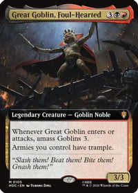 Great Goblin, Foul-Hearted (Extended Art) -  (HOC-105) - The Hobbit: Eternal-Legal