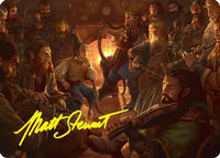 An Unexpected Party Art Card (Gold-Stamped Signature) -  (ASHOB-006) - Art Series: The Hobbit