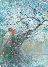 Flowering of the White Tree Art Card -  (ASHOB-027) - Art Series: The Hobbit