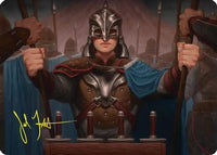 Bard's Attendant Art Card (Gold-Stamped Signature) -  (ASHOB-050) - Art Series: The Hobbit