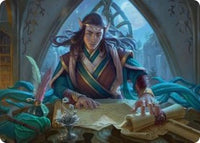 Elrond, Moon-Reader Art Card -  (ASHOB-009) - Art Series: The Hobbit