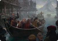 Uneasy Partings Art Card -  (ASHOB-014) - Art Series: The Hobbit