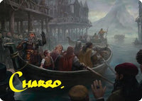 Uneasy Partings Art Card (Gold-Stamped Signature) -  (ASHOB-014) - Art Series: The Hobbit