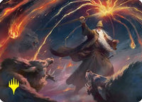 Gandalf, Shadow's Foe Art Card (Gold-Stamped) -  (ASHOB-046) - Art Series: The Hobbit